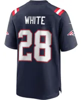 Men's James White Navy New England Patriots Game Jersey