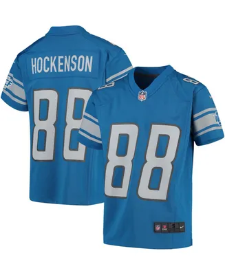 Men's Nike T.j. Hockenson Silver Detroit Lions Game Jersey