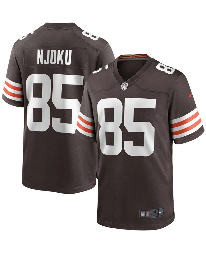 Men's David Njoku Brown Cleveland Browns Game Player Jersey
