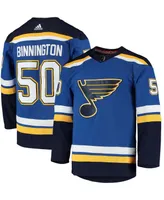 Men's Jordan Binnington Blue St. Louis Blues Home Authentic Player Jersey