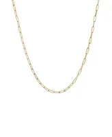 Open Link 14K Yellow Gold Chain Necklace