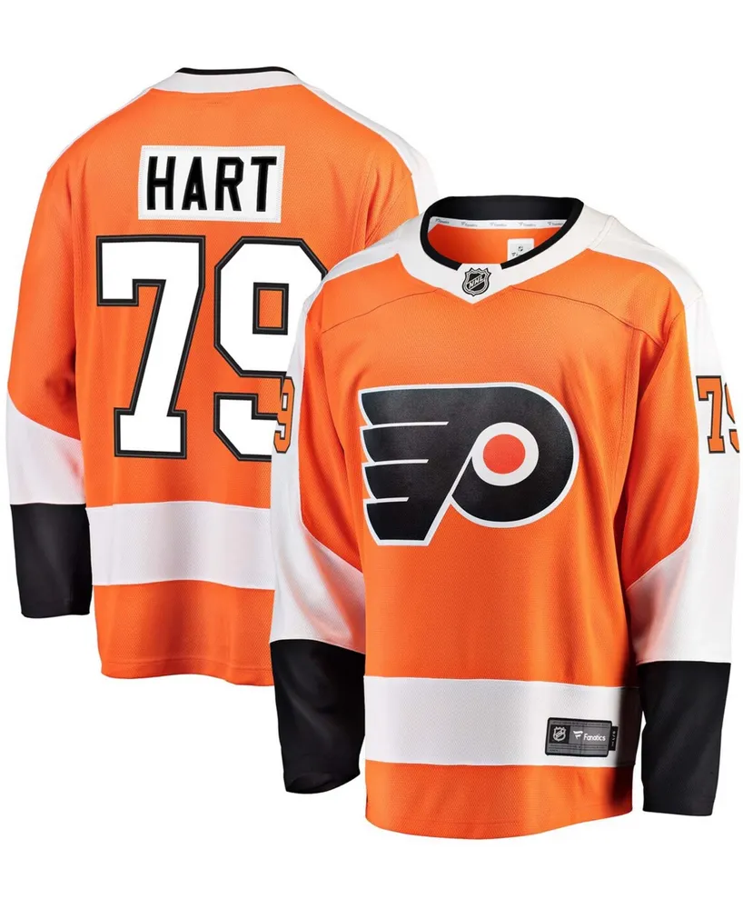 Fanatics Men's Carter Hart Orange Philadelphia Flyers Home Premier Breakaway Player Jersey