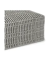 Safford Square Woven Outdoor and Indoor Pouf