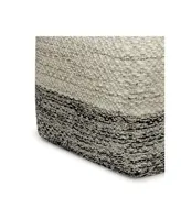 Macie Square Woven Outdoor and Indoor Pouf