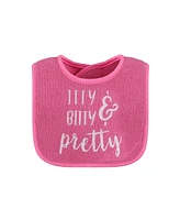 The Peanutshell Cotton Feeding Baby Bib, 8pk Girls