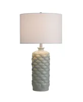 Round Textured Ceramic Table Lamp