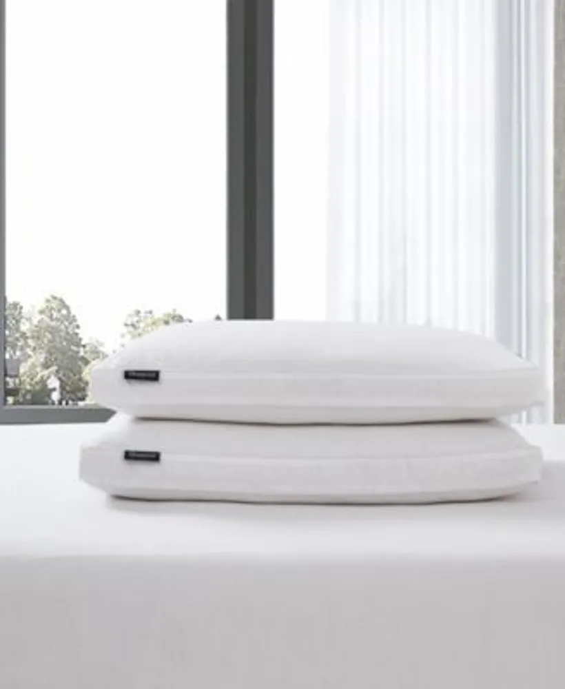 Martha Stewart Medium Firm 2-Pack Feather Euro Pillow Inserts, White