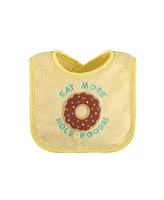 The Peanutshell Cotton Baby Bibs for Girls or Boys, 8 Pack, Green, Blue, Yellow