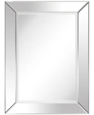 Empire Art Direct Solid Wood Frame Covered with Beveled Clear Mirror - 40" x 30"