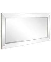 Empire Art Direct Solid Wood Frame Covered with Beveled Clear Mirror Panels - 24" x 54"
