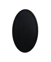Black Contemporary Wood Wall Mirror