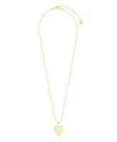 Cameron 14K Gold Plated Heart Charm Pendant Necklace - Gold