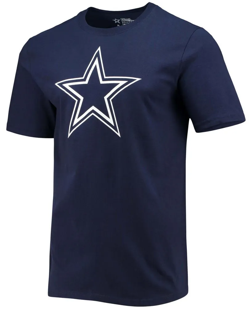 Men's Dak Prescott Navy Dallas Cowboys Player Icon Name and Number T-shirt