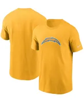 Men's Gold Los Angeles Chargers Primary Logo T-shirt