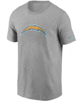 Men's Heathered Gray Los Angeles Chargers Primary Logo T-shirt