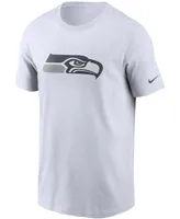 Men's White Seattle Seahawks Primary Logo T-shirt