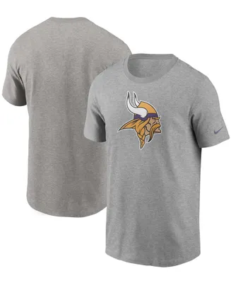 Men's Heathered Gray Minnesota Vikings Primary Logo T-shirt