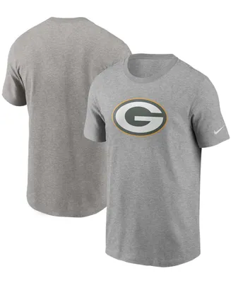 Men's Heathered Gray Green Bay Packers Primary Logo T-shirt