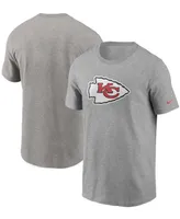 Men's Nike Heathered Gray Kansas City Chiefs Primary Logo T-shirt