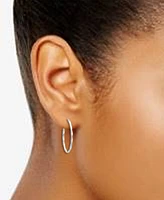 Giani Bernini Oval Twist Small Hoop Earrings, Created for Macy's