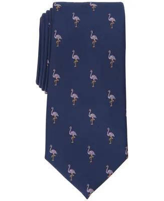Club Room Men's Classic Flamingo Conversational Tie, Created for Macy's