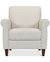 Closeout! Kared 35" Roll Arm Leather Chair, Created for Macy's