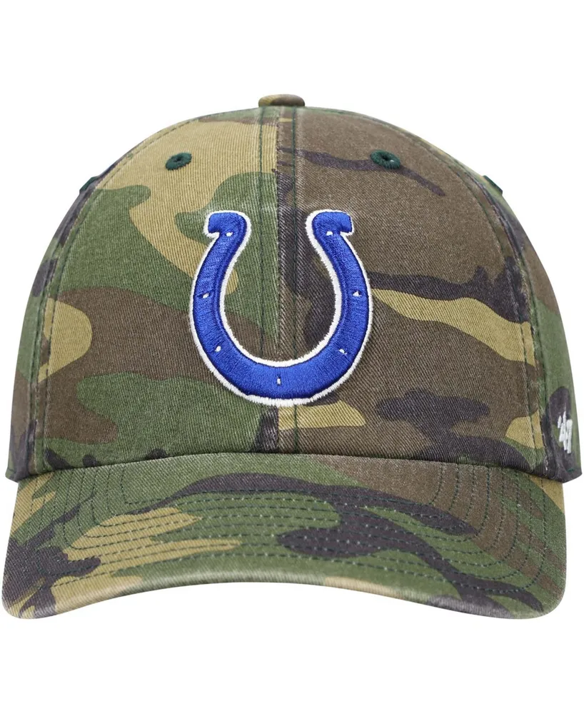 '47 Brand Men's Indianapolis Colts Woodland Clean Up Adjustable Cap