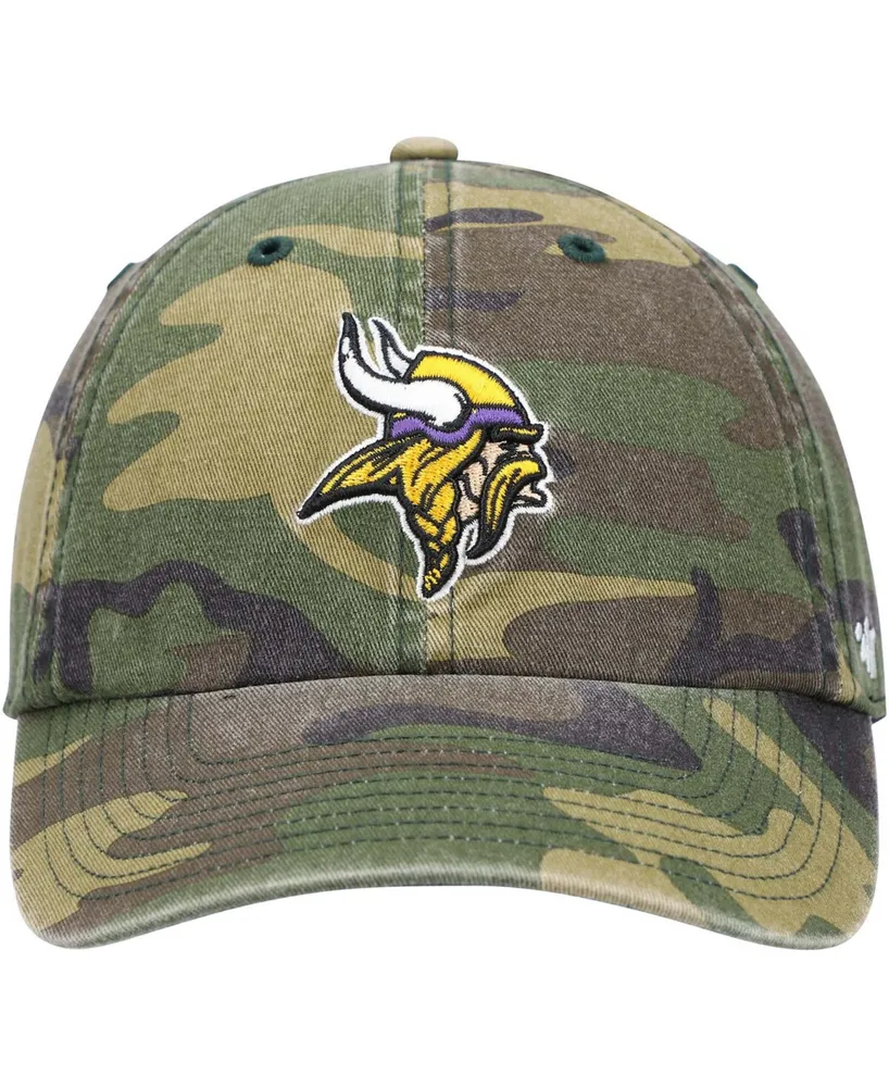 '47 Brand Men's Minnesota Vikings Woodland Clean Up Adjustable Cap