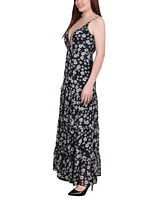 Women's Tiered Spaghetti Strap Maxi Dress