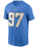 Men's Joey Bosa Powder Blue Los Angeles Chargers Name and Number T-shirt