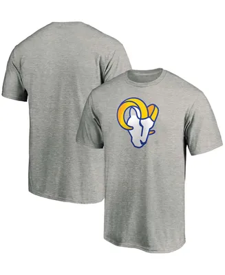 Men's Heathered Gray Los Angeles Rams Primary Logo T-shirt