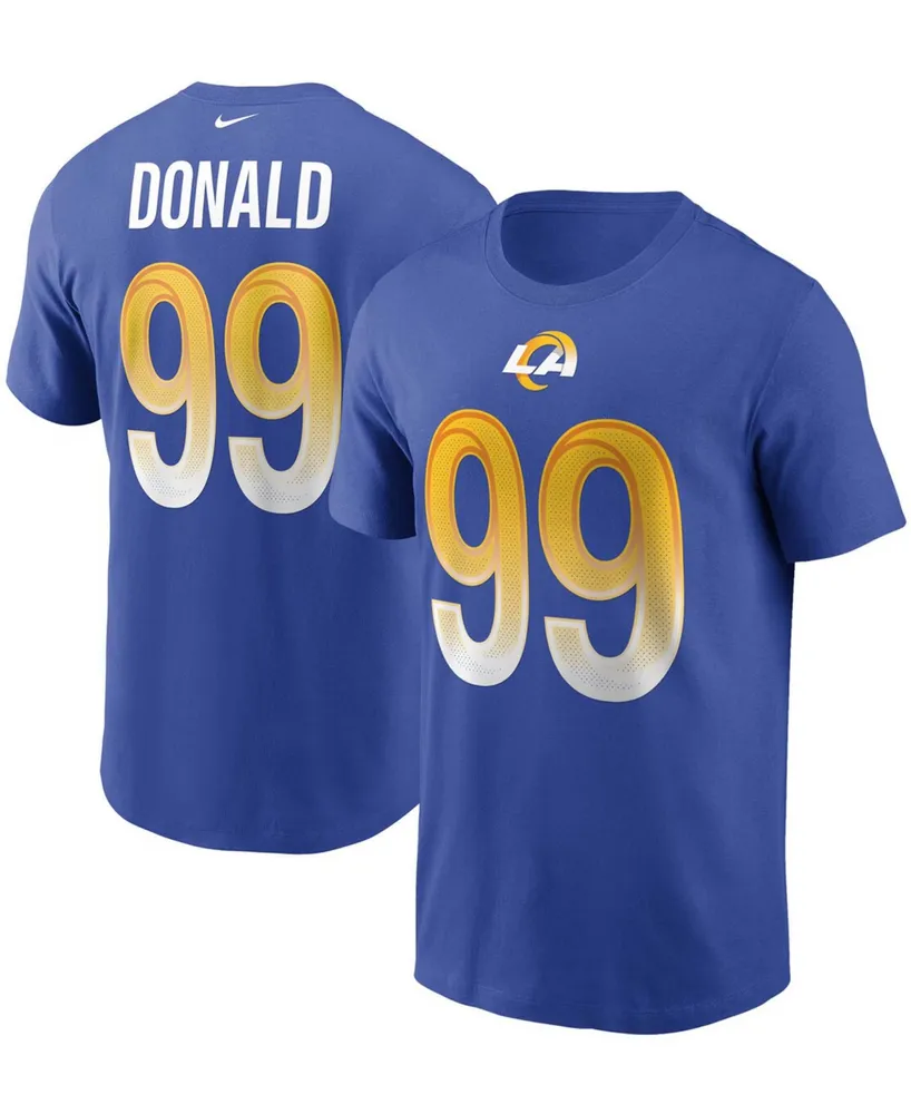 Men's Aaron Donald Royal Los Angeles Rams Name and Number T-shirt