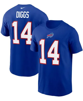 Men's Nike Stefon Diggs Royal Buffalo Bills Name and Number T-shirt