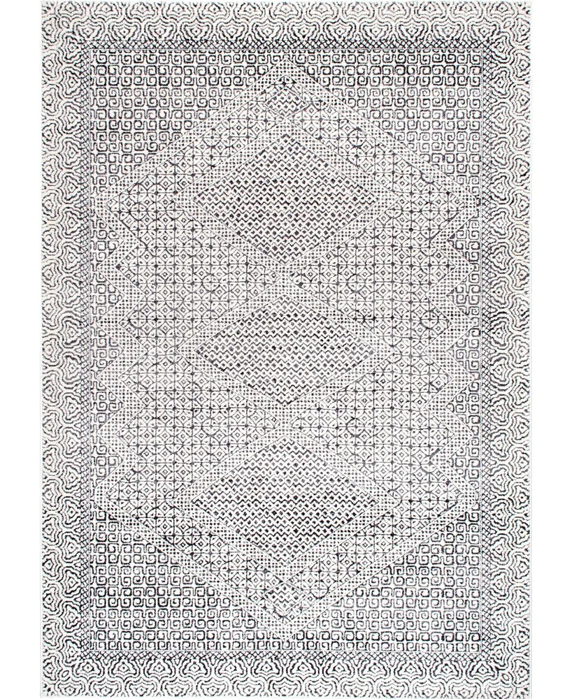 nuLoom Spring RZSP01A 8' x 10' Area Rug - Silver