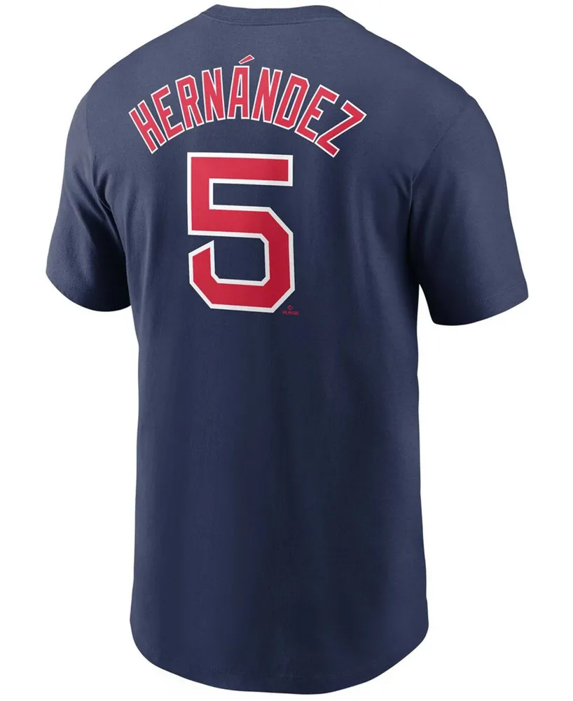 Men's Enrique Hernandez Navy Boston Red Sox Name Number T-shirt