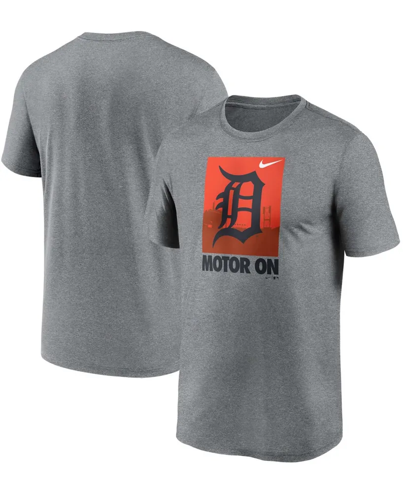 Men's Heathered Gray Detroit Tigers Local Logo Legend T-shirt