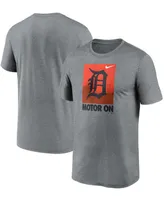 Men's Heathered Gray Detroit Tigers Local Logo Legend T-shirt