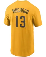 Men's Manny Machado Gold San Diego Padres Name Number T-shirt