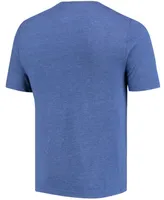 Men's Heathered Royal Toronto Blue Jays Weathered Official Logo Tri-Blend T-shirt