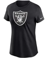 Women's Black Las Vegas Raiders Logo Essential T-shirt