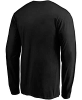 Men's Black Pittsburgh Penguins Primary Team Logo Long Sleeve T-shirt