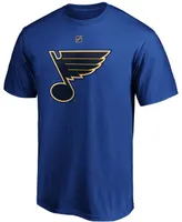 Men's Brayden Schenn Blue St. Louis Blues Authentic Stack Player Name and Number T-shirt