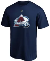 Men's Cale Makar Navy Colorado Avalanche Authentic Stack Name and Number Team T-shirt