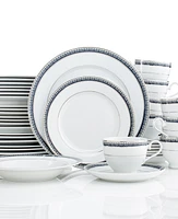 Mikasa Platinum Crown Cobalt 40 Pc. Dinnerware Set, Service for 8