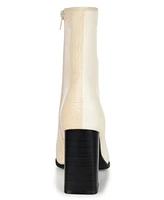 Journee Collection Women's January Two Tone Booties
