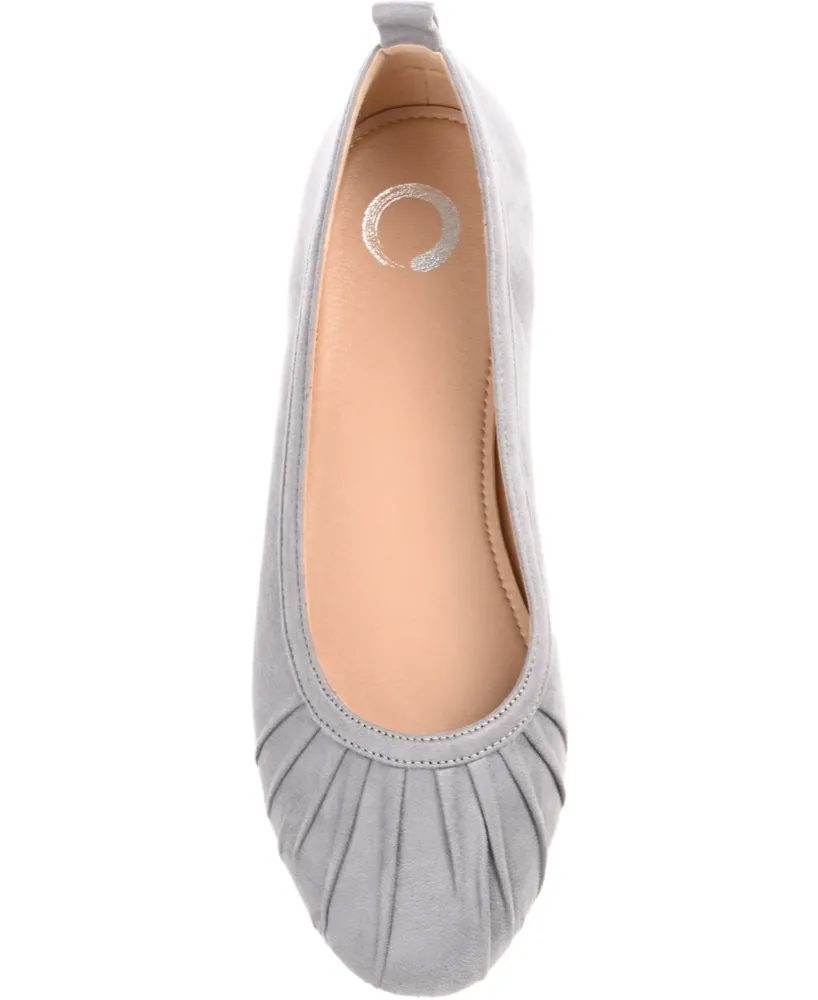 Journee Collection Women's Tannya Ruched Ballet Flats