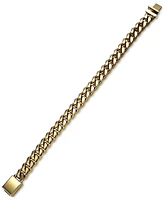 Esquire Men's Jewelry Cuban Link Bracelet in Gold-Tone Ion-Plated Stainless Steel, Created for Macy's - Gold