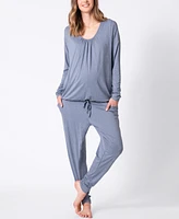 Seraphine Women's 2 Piece Maternity Nursing Loungewear Set