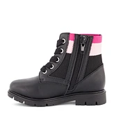 Dkny Toddler Girls Stassi Knit Moto Lace Up Combat Boots