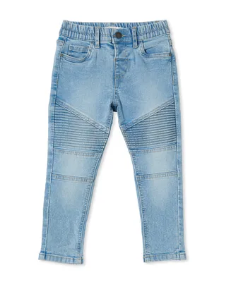 Cotton On Toddler Boys Skinny Fit Stretch Denim Moto Jeans